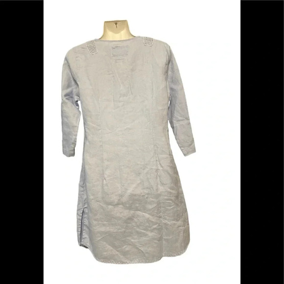 Malvin Light Blue Tunic/Mini Dress Linen - Picture 2 of 9